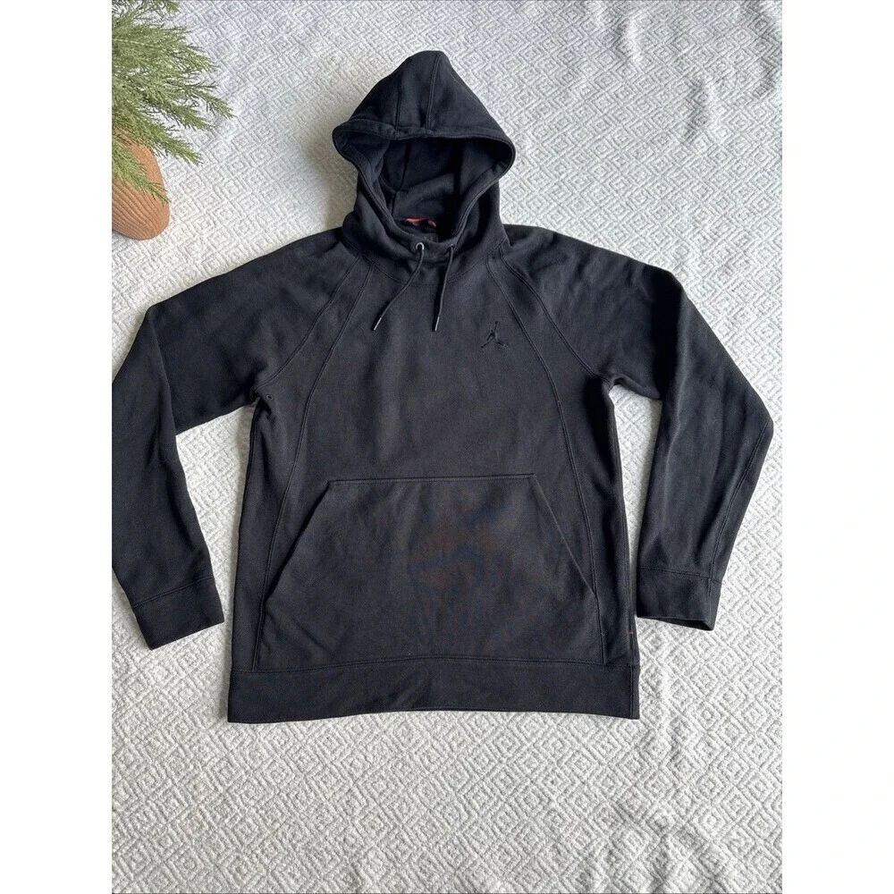 Air Jordan Jumpman Hoodie Mens Large Black Long Sleeve Sweatshirt Nike